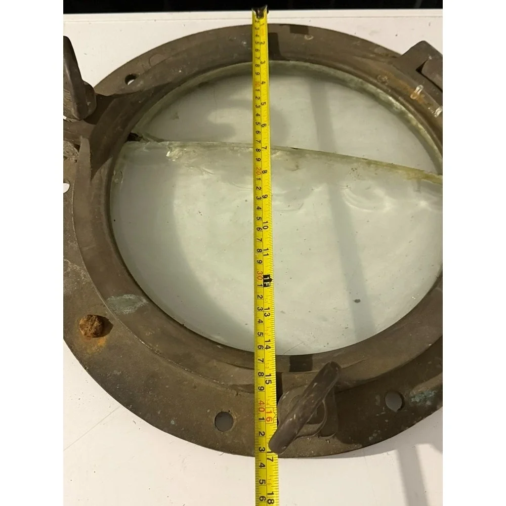 Authentic Antique Brass Ship Porthole 16